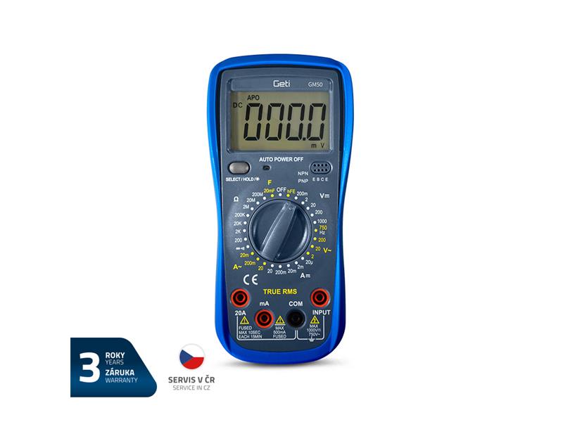 Multimetr GETI GM50G