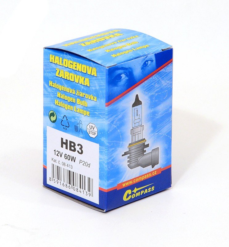 Žárovka 12V Compass HB3 60W P20d box
