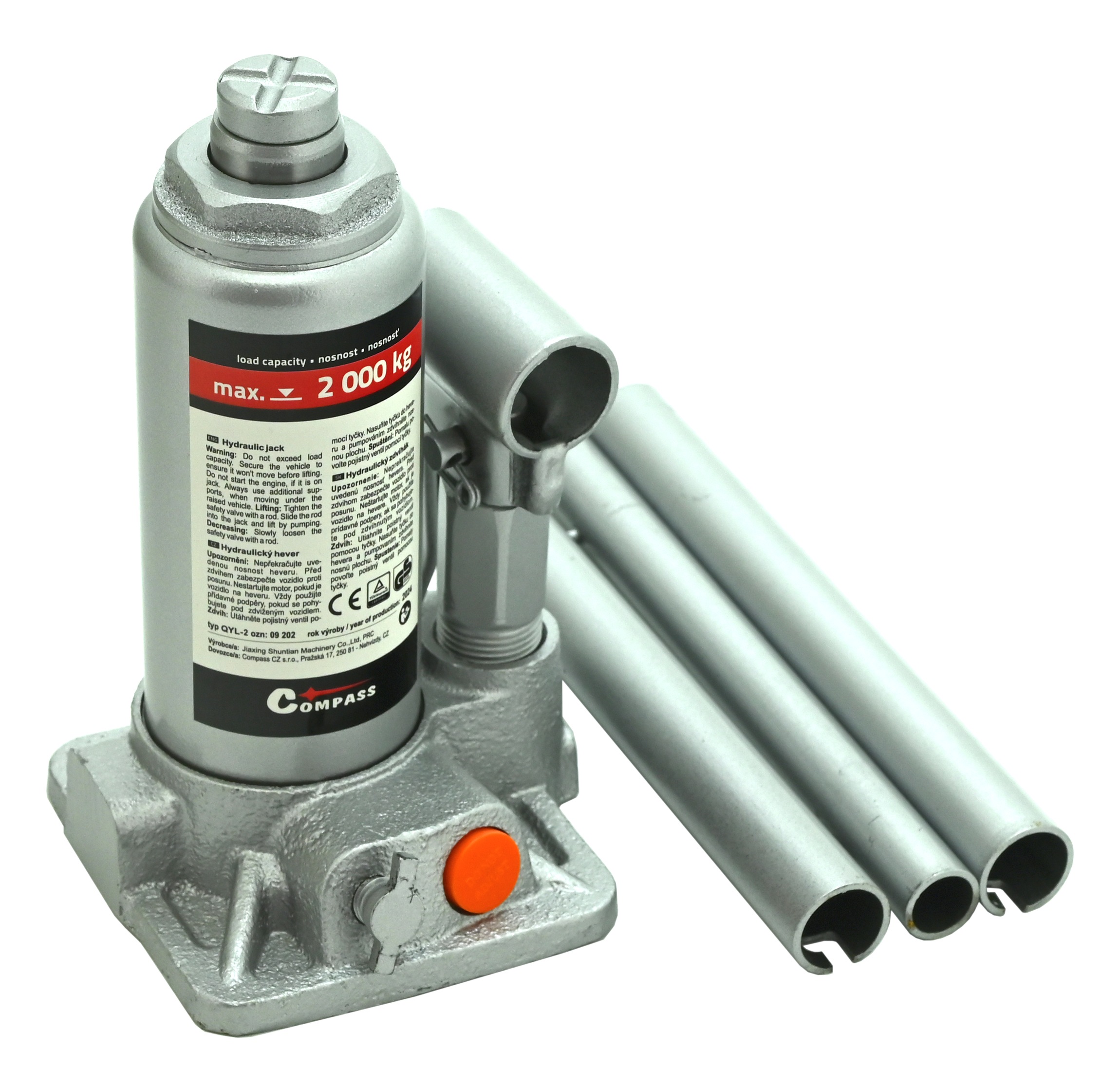 COMPASS Hever hydraulický 2 t TÜV, GS, CE 09202