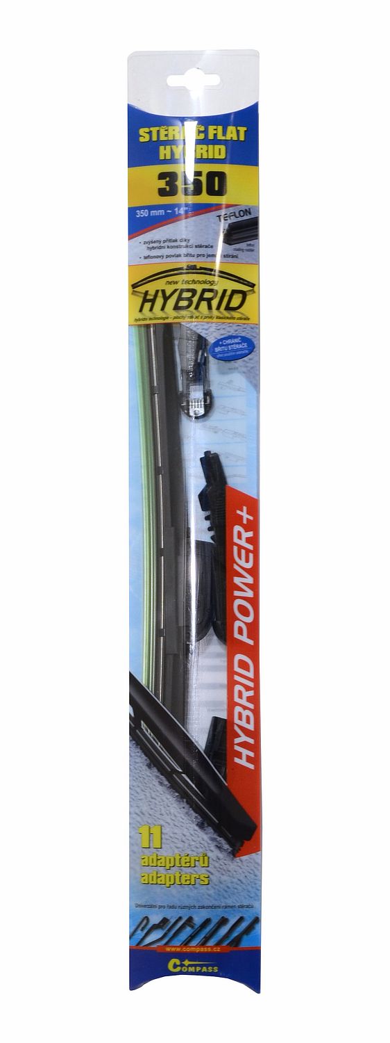 Compass Stěrač HYBRID 350mm + 11 adaptérů TEFLON
