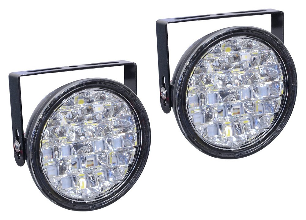 Světla denního svícení kulatá 18 LED/12V 33541