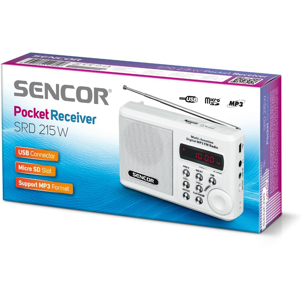 Sencor SRD 215 W radio s USB/MP3