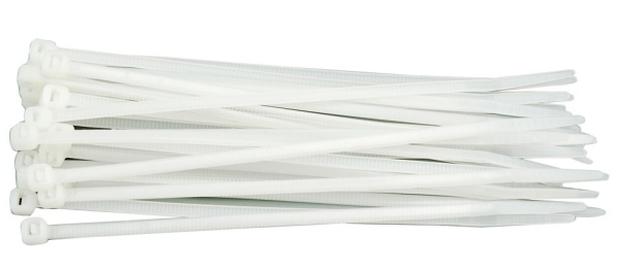 VOREL Páska stahovací 200 x 4,8 mm 100 ks bílá