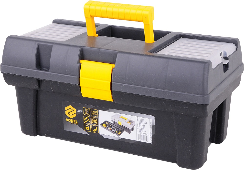 VOREL Box na nářadí plastový 16" 1 zámek 40cm TO-78812
