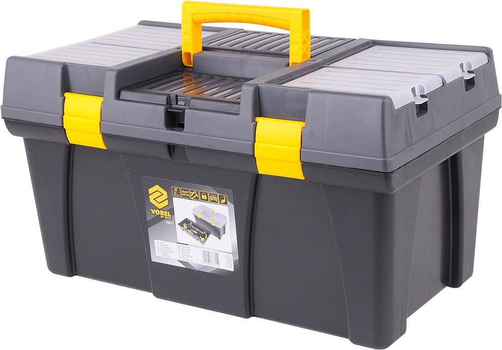 VOREL Box na nářadí plastový 26" 2 zámky 65cm TO-78815