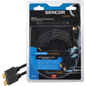 SAV 165-050 HDMI M-M 5M v1.4 PG SENCOR