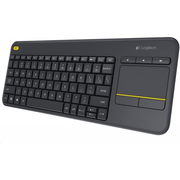 Klávesnice Logitech Wireless Keyboard K400 Plus, CZ/SK - černá