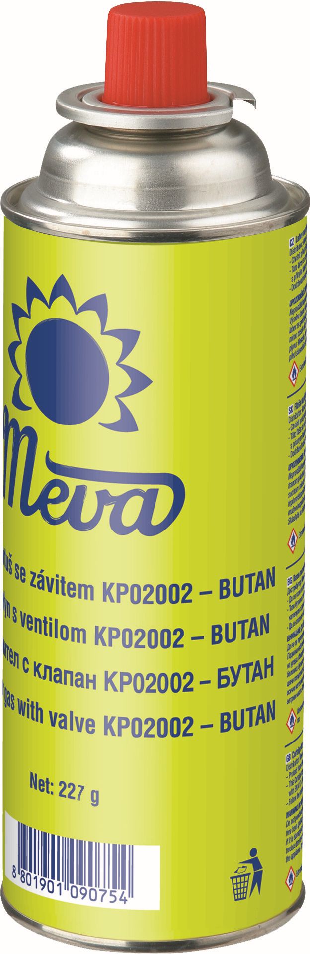 Kartuše s ventilem MEVA 227 g KP02002