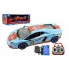 Auto RC sport racing plast 40cm na baterie + dobíjecí pack 2 barvy v krabici 55x19x24cm
