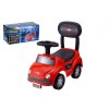 Odrážedlo auto plast červené výška sedadla 20cm v krabici 48x23,5x22,5cm 12-35m