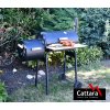 Cattara gril na dřevěné uhlí SMOKIE s udírnou 13048  + kartáč na čištění grilu