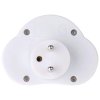 Rozbočovací zásuvka 2× kulatá s vypínačem, bílá P0062