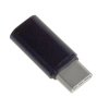 Adaptér type-c / microUSB (OTG) pro nabíječky a datové kabely, černý