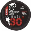 Venkovní prodlužovací kabel 30 m / 1 zásuvka / černý / guma-neopren / 230 V / 1,5 mm2  P01730