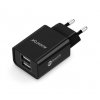 Chytrá síťová nabíječka ALIGATOR 2.4A, 2xUSB, smart IC, černá