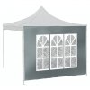 cattara Bočnice pro párty stan WINDOW 2x3m 420D šedá WATERPROOF