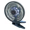 Ventilátor SILENT 210mm AKU nabíjecí 2000mAh s osvětlením klips 07230