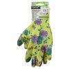 Rukavice zahradní vel. 9 NITRILE flowers green 22022