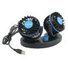 Ventilátor MITCHELL DUO 2x85mm USB 5V na palubní desku 07229