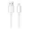Datový a nabíjecí kabel A-MAX USB/Lightning 1,2m, bílý