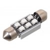 Žárovka 6 SMD LED 12V suf. SV8.5 38mm s rezistorem CAN-BUS modrá