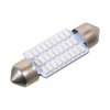 Žárovka 27 SMD LED 12V suf. SV8.5 38mm modrá