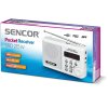Sencor SRD 215 W radio s USB/MP3  + zdarma reflexní pásek