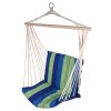 Houpací síť k sezení 95x50cm modro-zelená 13560