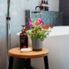 Copy of Hydrovase with petunia in bathroom 2