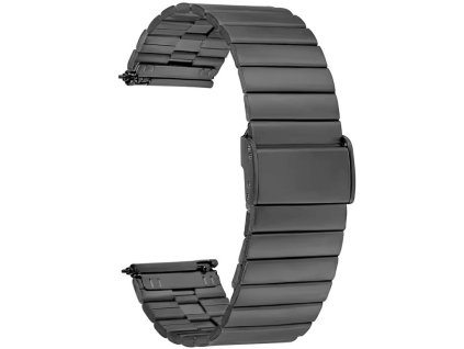 Kovový remienok lamelový ťah čierna 22mm