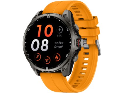 2706 5 madvell onyx 3 s gps cerne s oranzovym silikonovym reminkem