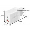 Adaptér do siete USB-C/A 30W Madvell biela
