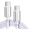 Rýchlonabíjací a dátový kábel Madvell USB-C 60W 1 až 2 metre strieborná