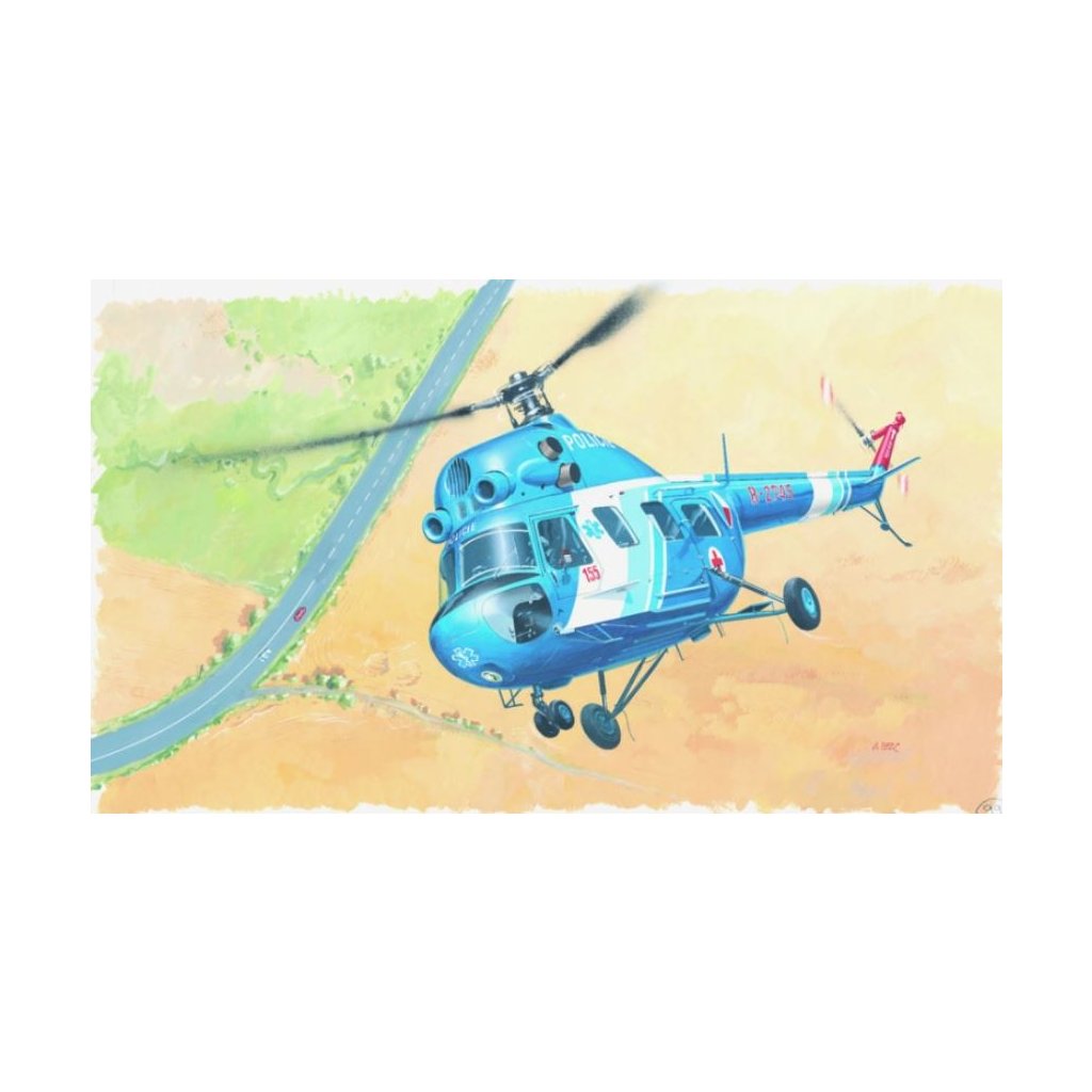 Směr model Vrtulník Mi2 Policie 1 : 48