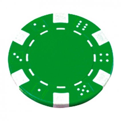 POKEROVÝ ŽETON ZELENÝ