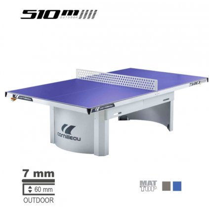 Stůl na stolní tenis CORNILLEAU PRO 510 Outdoor, modrý