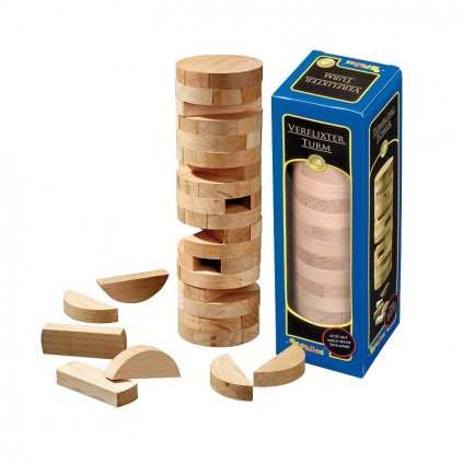 Jenga Round, padající věž kulatá Philos