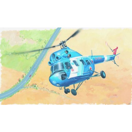 Model plastikový Vrtulník Mil Mi 2 Policie 1 : 48