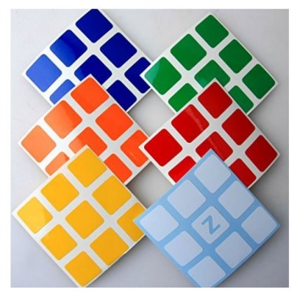 Rubik´s náhradní nálepky na kostku 3x3x3