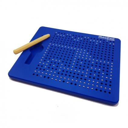 Magnetická kreslící tabulka Magpad - Medium 380 kuliček, Barva Modrá - Rozbaleno