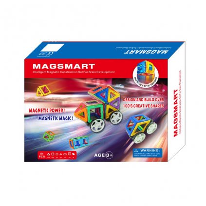 57917 51pcs plastic magnetic construction set magnet designer