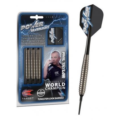 Šipky Soft Phil Taylor Power - Silverlight - Tungsten look18 g