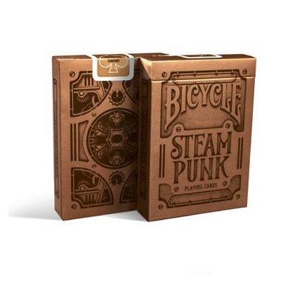 35676 hraci karty bicycle premium gold steam punk