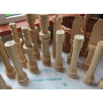 Zahradní šachy dřevěné 40 cm