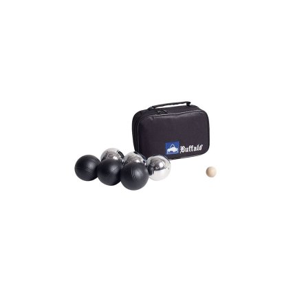 Petanque 6 koulí kov Black, Nylon Bag Buffalo
