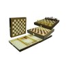 Šachy + dáma + backgammon set 29 x 29 cm