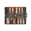 Backgammon Piping Brown 46x30 cm