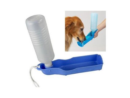 cestovni lahev pro psy modra