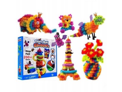 RZEPY Kulki Klocki GRA Konstruowanie Zestaw 200