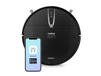 niceboy ion charles i4 roboticky vysavac cierny 436987